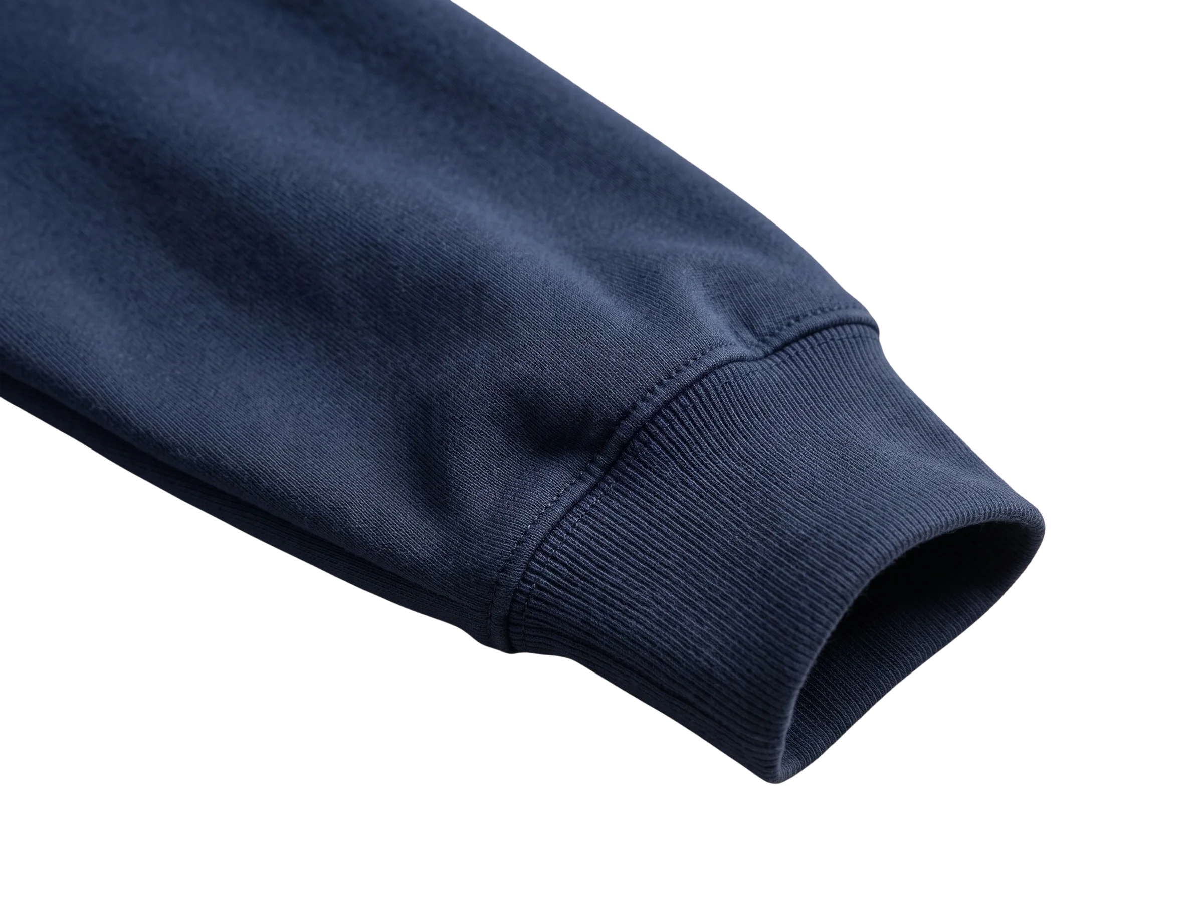 Detalhe do acabamento e das costuras de moletom personalizado FT Promo