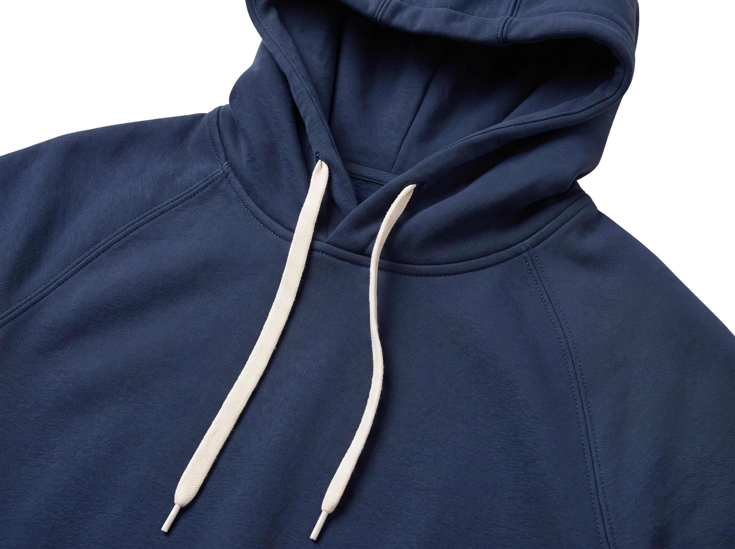 Detalhe da gola e do capuz de moletom personalizado FT Promo